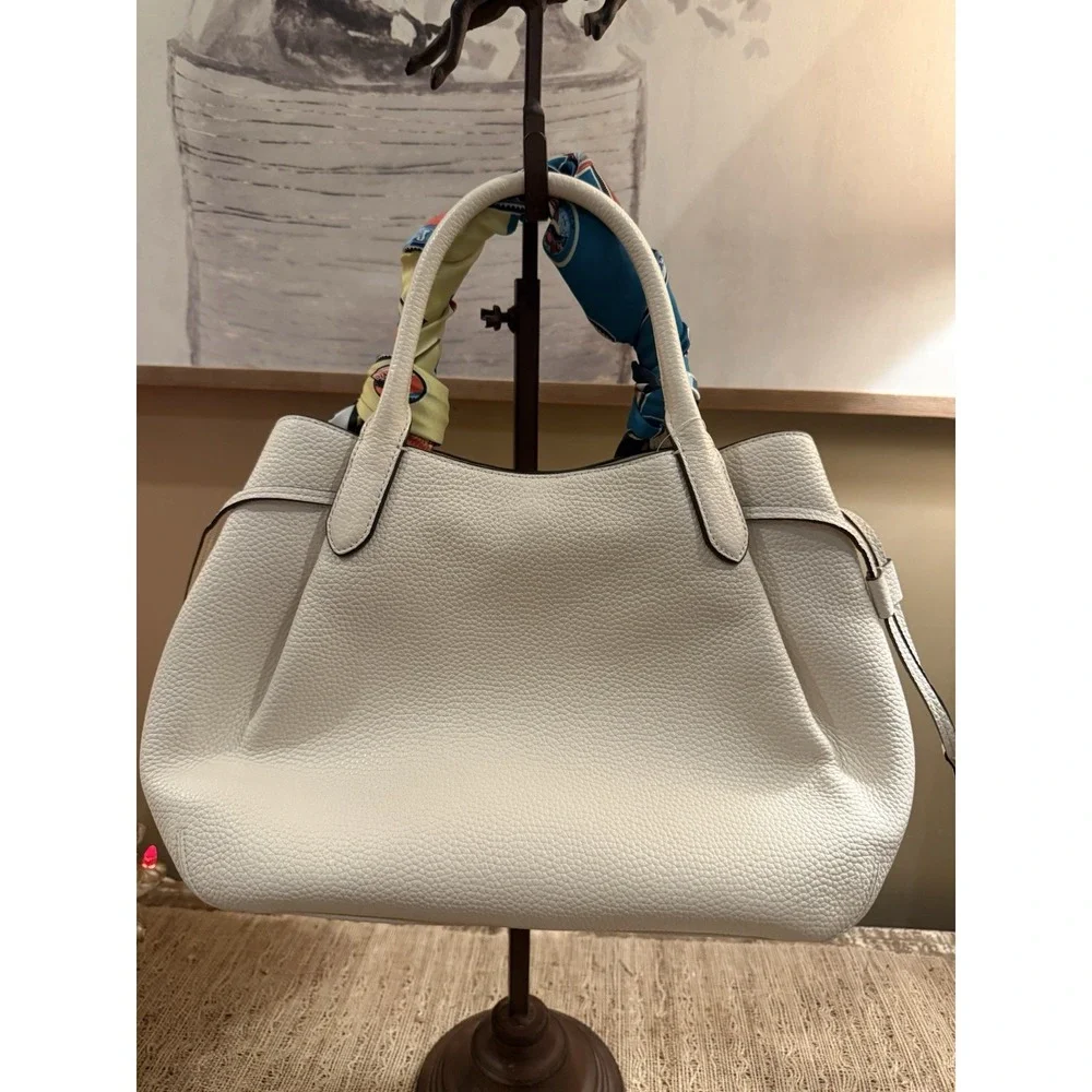 NWT Kate‎ Spade Dumpling Leather Large Satchel Bag Parchment Crossbody 459$